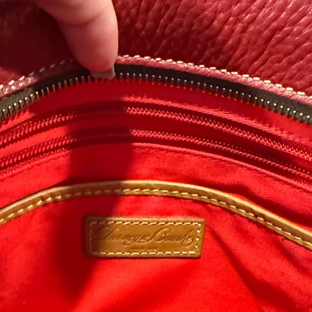 Dooney & Bourke Cherry Red Satchel - Picture 8 of 11